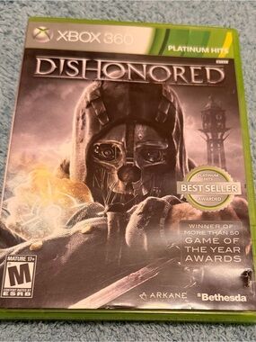 Dishonored Platinum Hits Microsoft Xbox 360 Game Complete w/ Manual